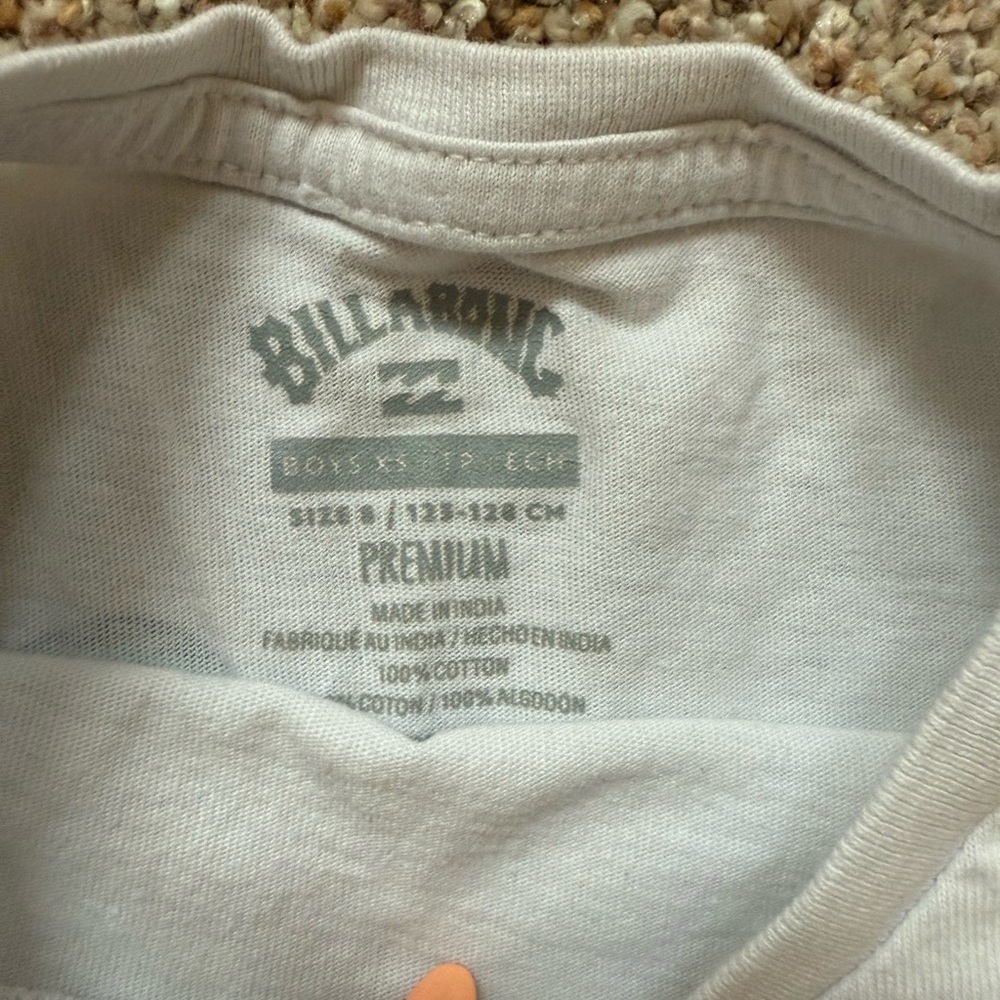 Billabong Kids Cream T-Shirt with Colorful Logo - Picture 2 of 3